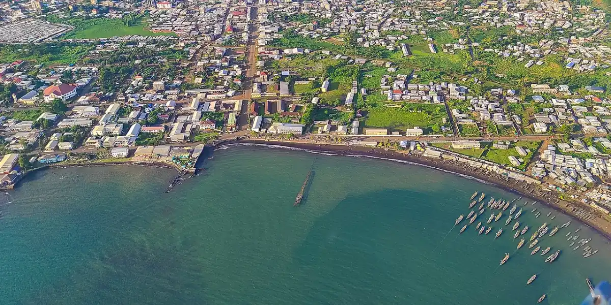 Down Beach à Limbé, vue aérienne